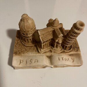 PISA, ITALY FAMOUS LANDMARKS Miniature Resin FIGURINE - PREOWNED
